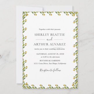 Elegant Eucalyptus Greenery Wedding  Invitation