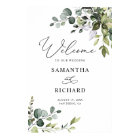 Elegant Eucalyptus Greenery Wedding Welcome Sign