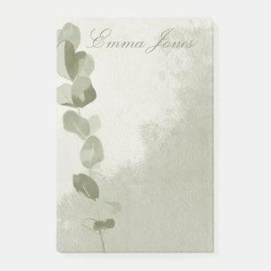 Elegant Eucalyptus Leaf Post-it Notes