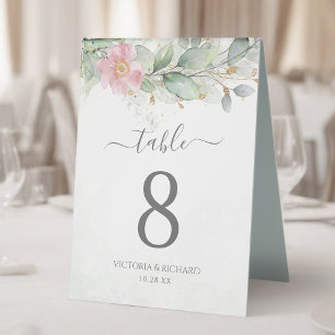 Elegant Eucalyptus Leaves Greenery Gold Wedding