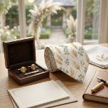 Elegant Eucalyptus & Pampas Grass Neutral Boho Tie<br><div class="desc">Elevate your style with this elegant eucalyptus and pampas grass necktie, designed for modern boho and rustic weddings. Featuring a soft botanical pattern in a refined neutral palette of sage green, beige, and ivory, this tie brings a perfect balance of sophistication and natural charm. The delicate watercolor details and subtle...</div>