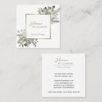 Elegant Eucalyptus & Pine Sage Green & Gold