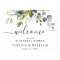 Elegant Eucalyptus REHEARSAL DINNER Welcome Sign