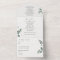 Elegant Eucalyptus Wedding All In One Invitation