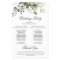 Elegant Eucalyptus Wedding Ceremony Program