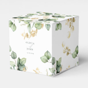 Elegant Eucalyptus Wedding Favour Box