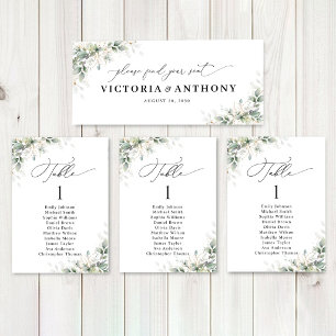 Elegant Eucalyptus Wedding Head Table Sign