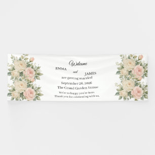 Elegant Eucalyptus Wedding Welcome Banner