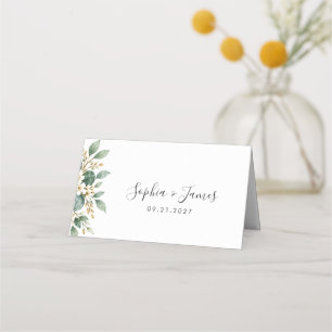 Elegant Eucalyptus Wedding Write-In Place Card