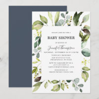 Elegant Eucalyptus with Greenery Baby Shower