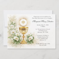 Elegant Eucharist First Communion Floral