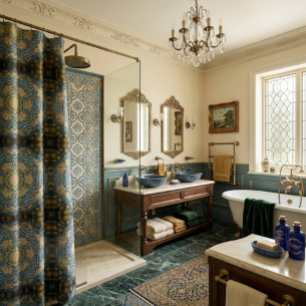 Elegant European Design Shower Curtain
