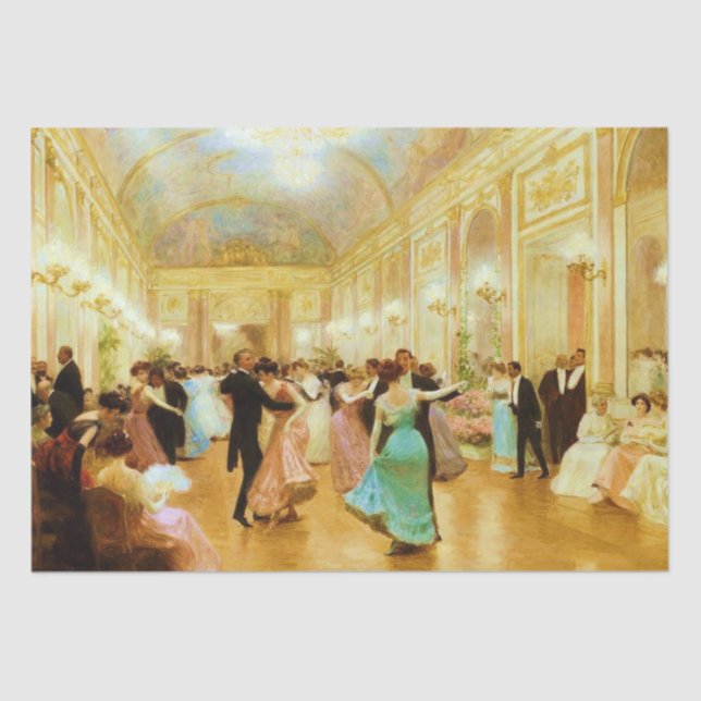 Elegant Evening (Dancing at the Palace Ball) Tissue Paper (Front)