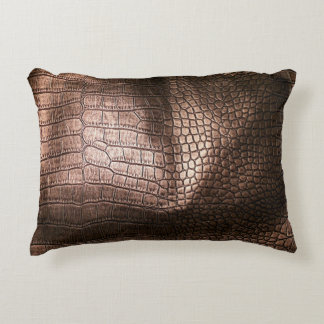 Elegant evening leather texture. decorative cushion
