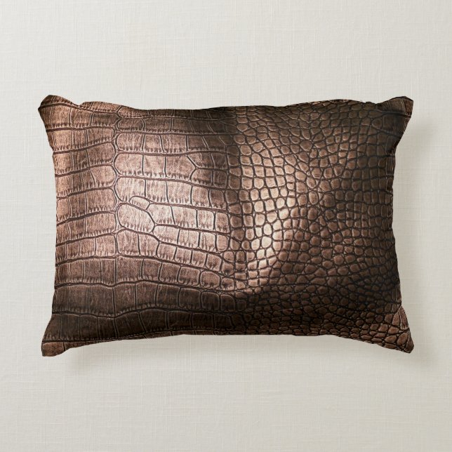 Elegant evening leather texture. decorative cushion (Front)