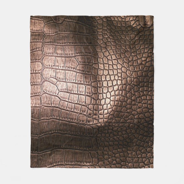Elegant evening leather texture. fleece blanket (Front)