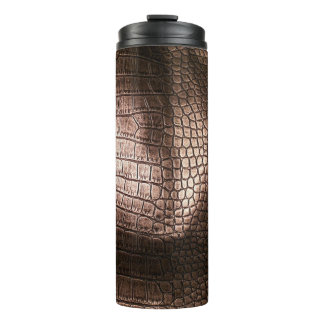 Elegant evening leather texture. thermal tumbler