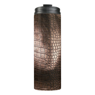 Elegant evening leather texture. thermal tumbler