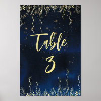 Elegant Evening Table Number