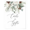 Elegant evergreen winter cards and gifts poster
