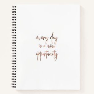 Elegant Everyday Motivation Personalised  Notebook