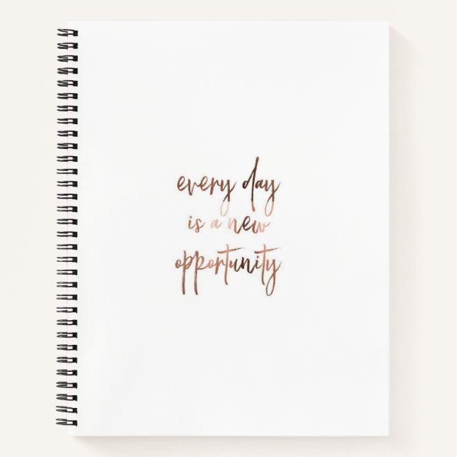 Elegant Everyday Motivation Personalised  Notebook (Front)