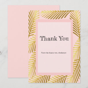 Elegant Exotic Golden Palm Leaves