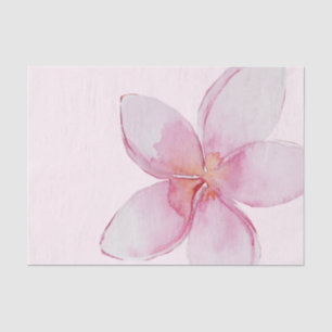 Elegant Exotic Hawaiian Plumeria Flower Tissue Paper