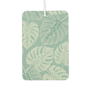 Elegant Exotic Painted Monsteras Car Air Freshener