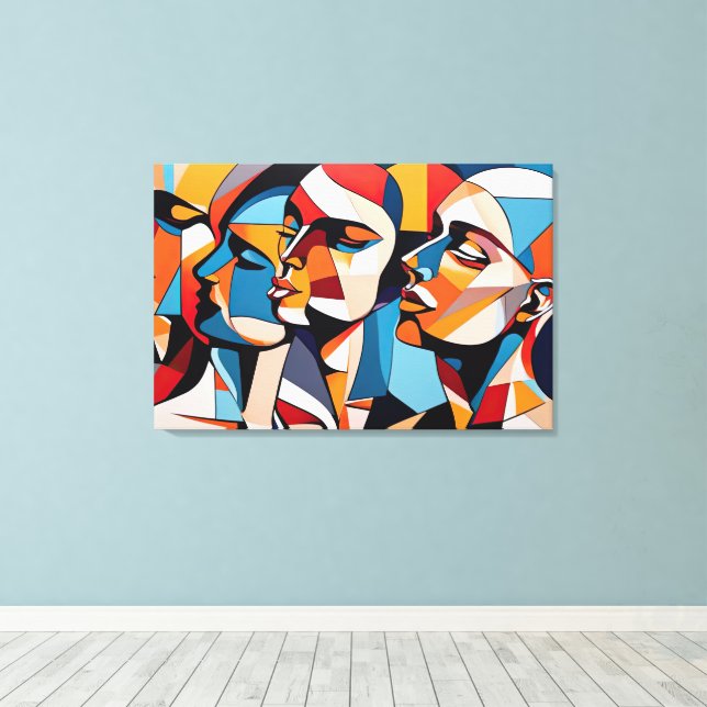 Elegant expressions canvas print (Insitu(Wood Floor))