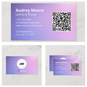 Elegant Eyelash Branding Business Card