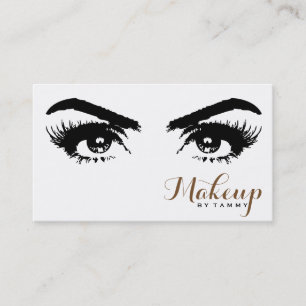 Elegant Eyes Close Up Professional Makeup Artist Business Card