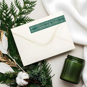 Elegant Fa La Christmas Carol Vintage Sheet Music Wrap Around Label