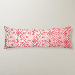 Elegant fabric design featuring intricate floral p body cushion