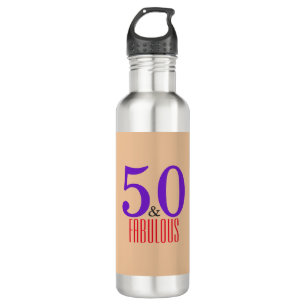 Elegant fabulous birthday party 710 ml water bottle