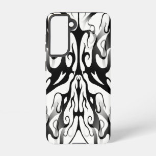 Elegant Face in Fire and Flames Tribal Design  Samsung Galaxy Case