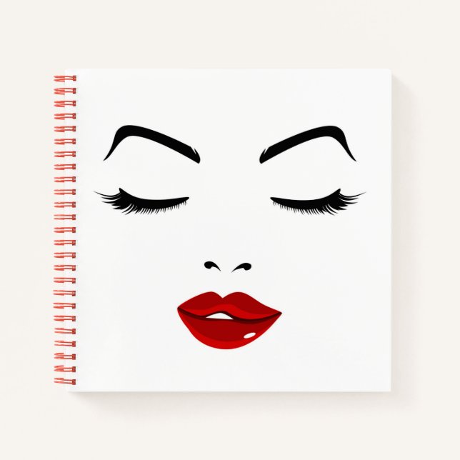 Elegant Face Notebook (Front)
