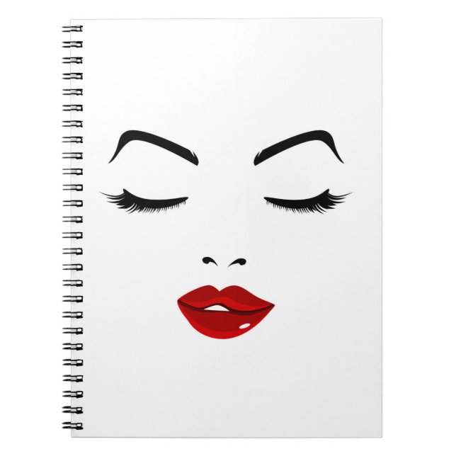 Elegant Face Notebook (Front)