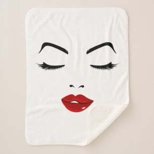 Elegant Face Sherpa Blanket