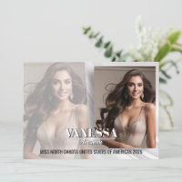 Elegant Fade Pageant Autograph Comp Card