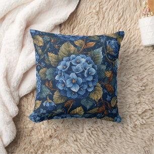 Elegant Faded Hydrangea Floral Pattern  Cushion