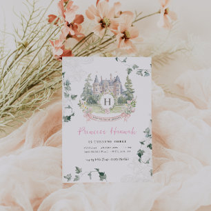 Elegant Fairy Tale   Princess Birthday Party Invitation