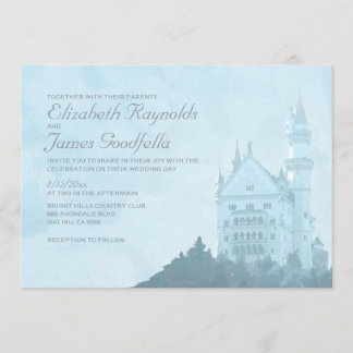 Elegant Fairytale Castle Wedding Invitations