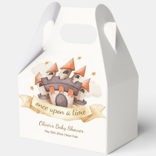 Elegant Fairytale Prince Castle Baby Shower Favour Box