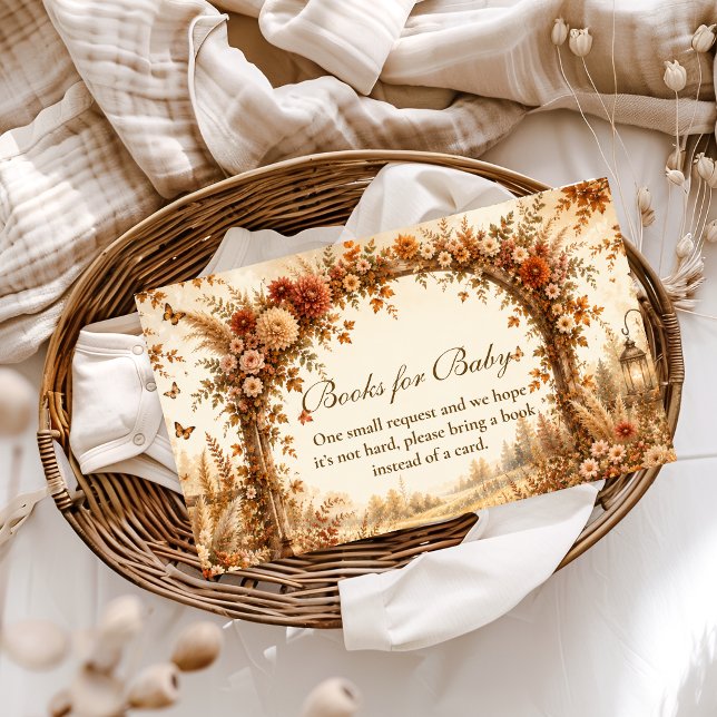 Elegant Fall Boho Books for Baby Enclosure Card (Creator Uploaded)
