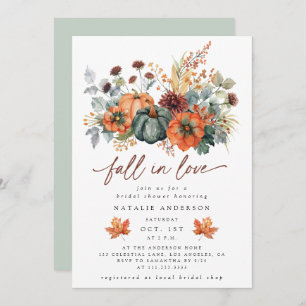 Elegant Fall Bridal Shower Invitation