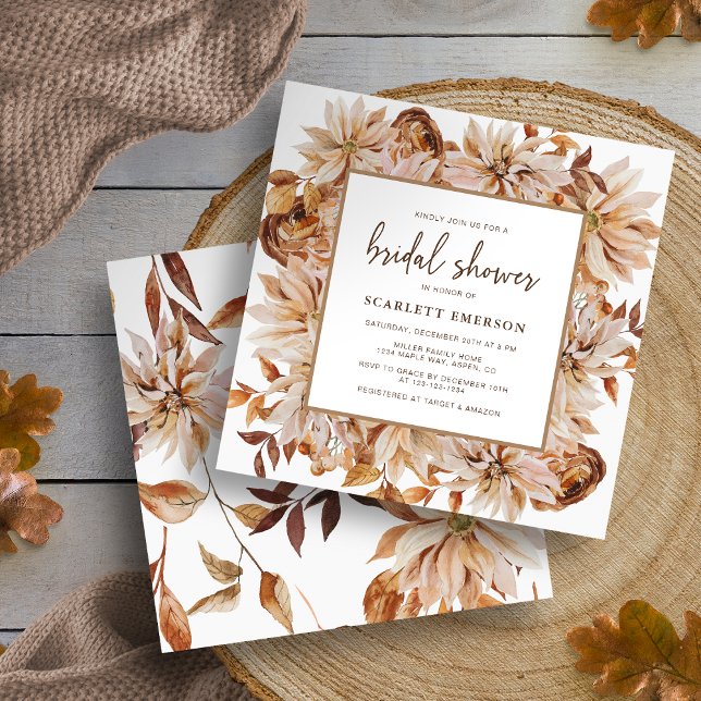 Elegant Fall Bridal Shower Invitation (Elegant Fall Bridal Shower Invitation
)