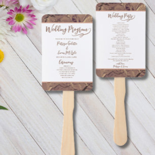 Elegant Fall Brown Set of Fans