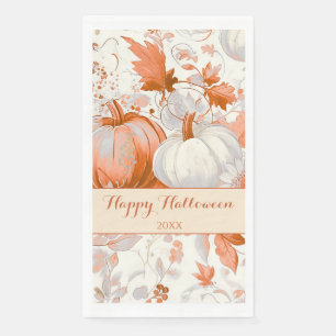 Elegant Fall Chinoiserie Halloween Napkin