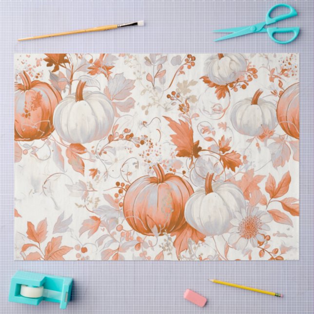 Elegant Fall Chinoiserie Halloween  Tissue Paper (Craft)